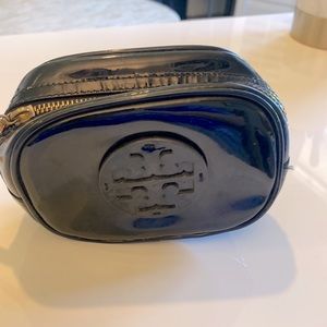 Tory Burch Black Patent Cosmetic Jewelry Case